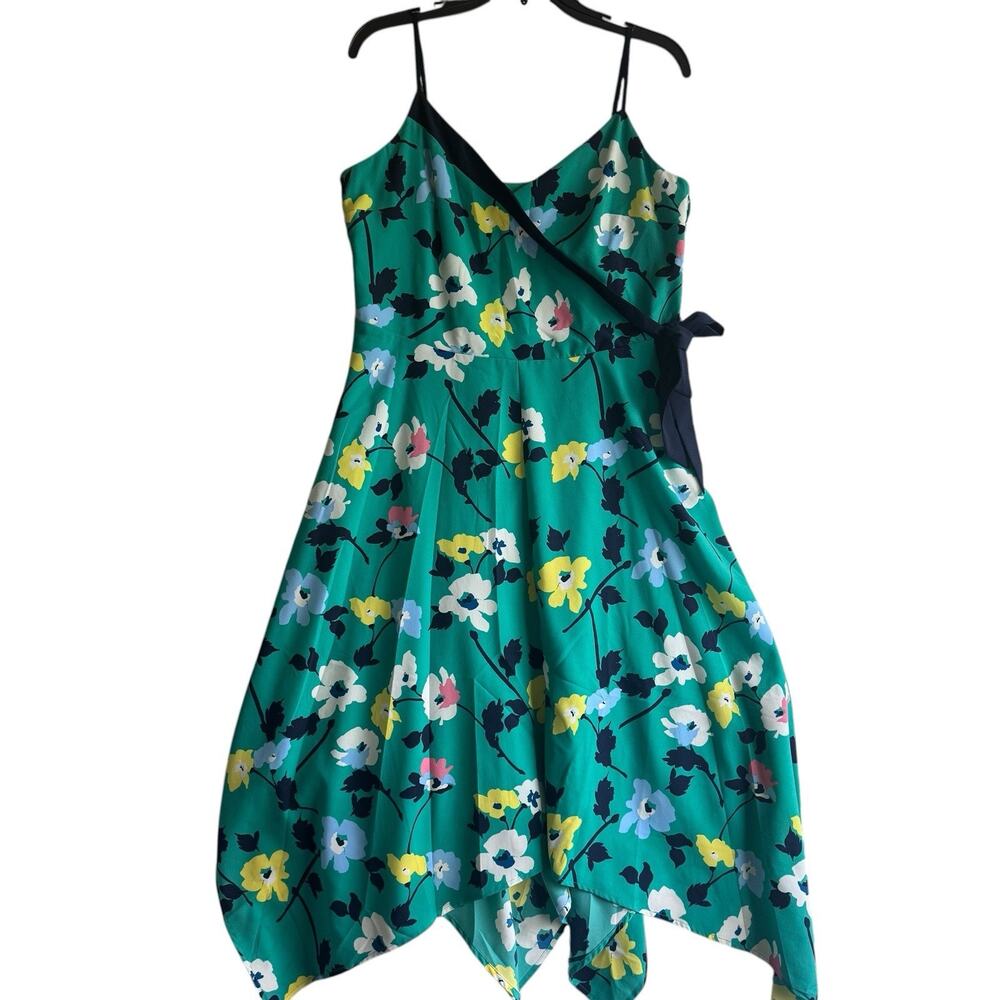 Banana Republic Floral Dress Sleeveless Silky Garden Party Long Art Size 12 Midi